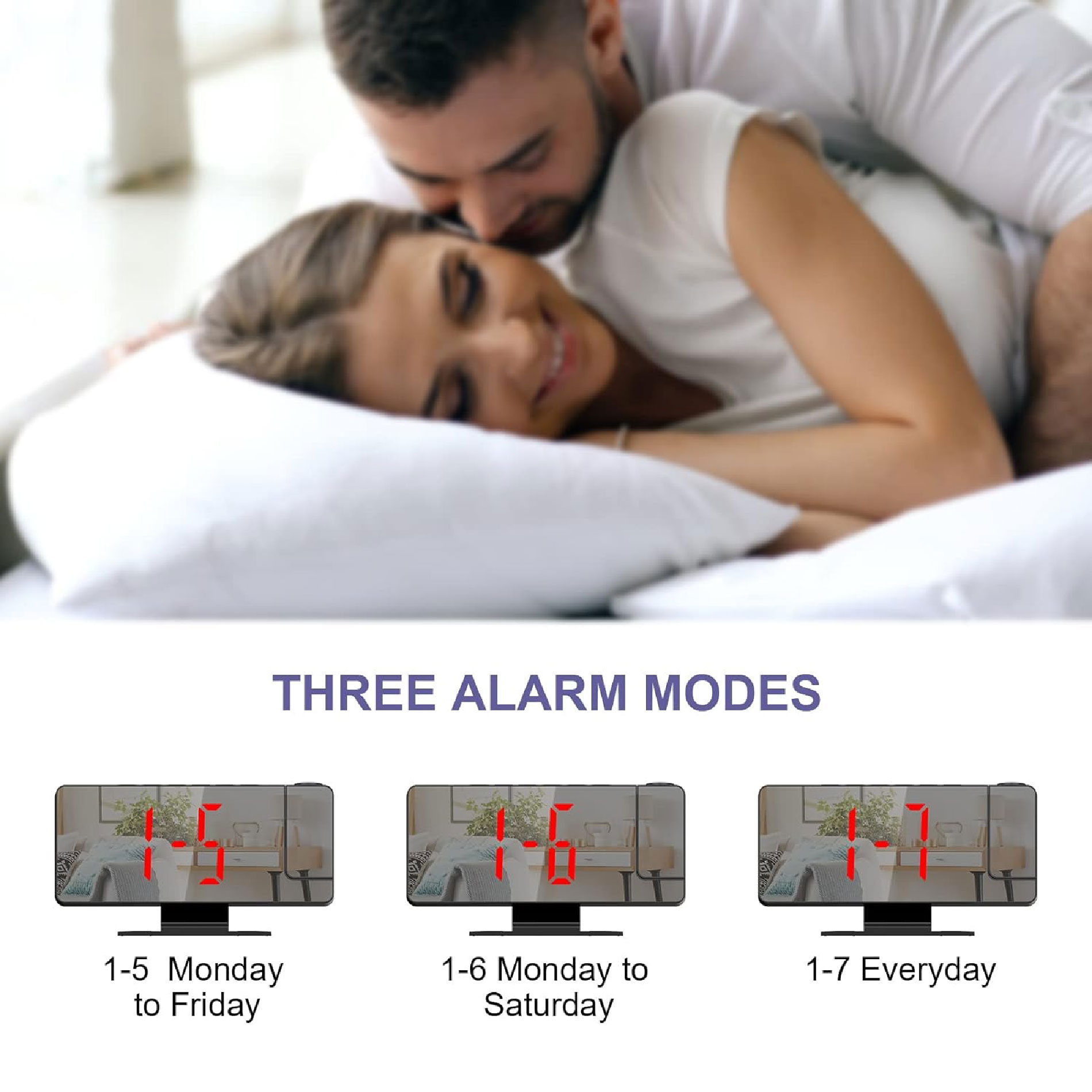 Miniatura 3 de Reloj Digital Proyector Despertador